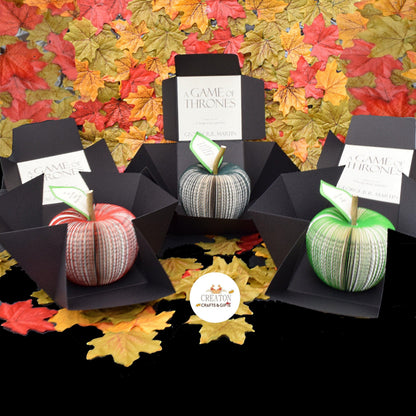 Game of Thrones book apple presented in luxury gift box, ready for gifting