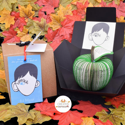 Personalised leaf with custom thank you message on Wonder