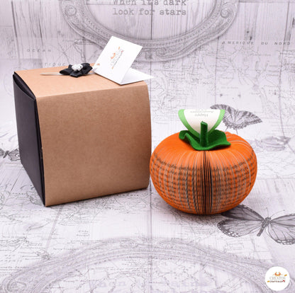 Handmade book persimmon on white background