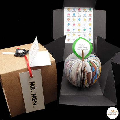Mr Men presented in luxury gift box, personalised end of term teacher gift