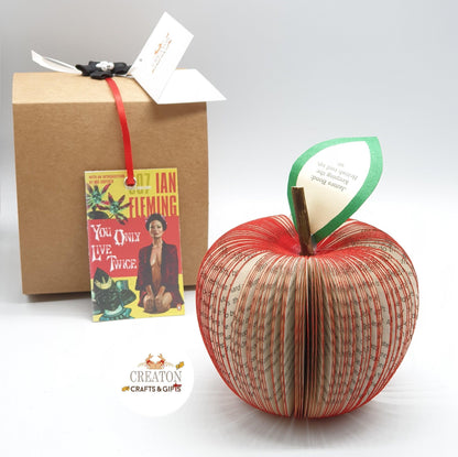 Collection of James Bond book apples showing personalisation options