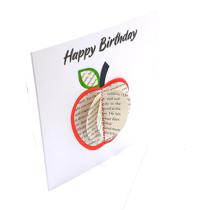 Apple'ly Ever After Card on white background