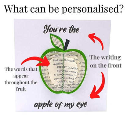Fruit book apple presented in luxury gift box, ready for gifting