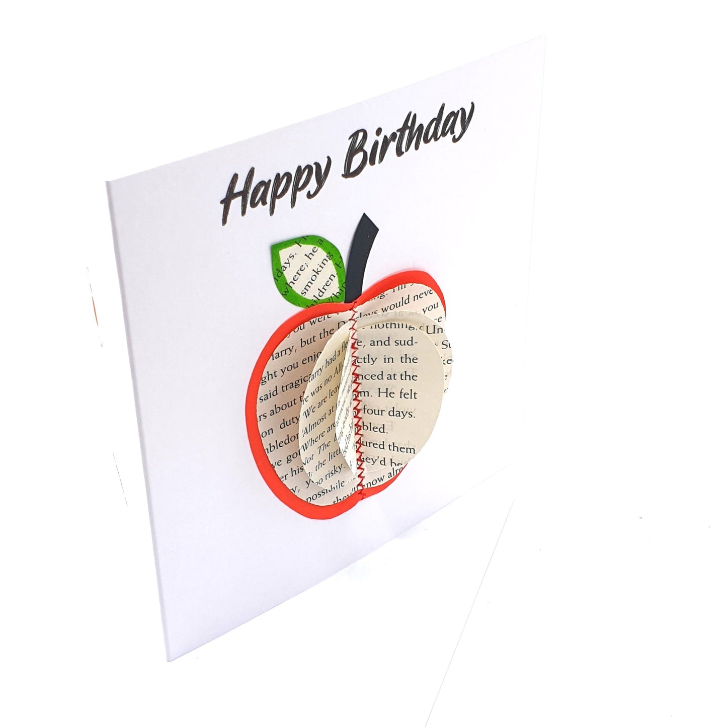 Personalised Red Apple Book Gift with Card - Paper Apple Co