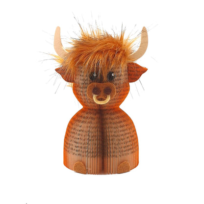 Highland Cow Book Gift – A Unique Handmade Gift - Paper Apple Co