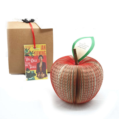 James Bond book apple with optional matching greeting card