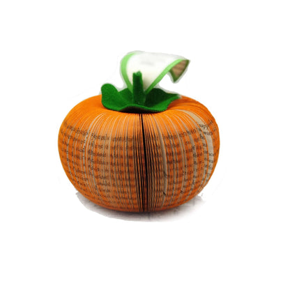 Handmade persimmon from real book pages, unique 4th anniversary fruit gift