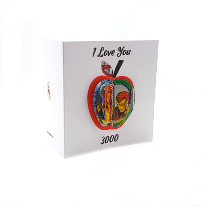 Superhero Card on white background