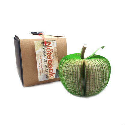 The Notebook book apple presented in luxury gift box, ready for gifting