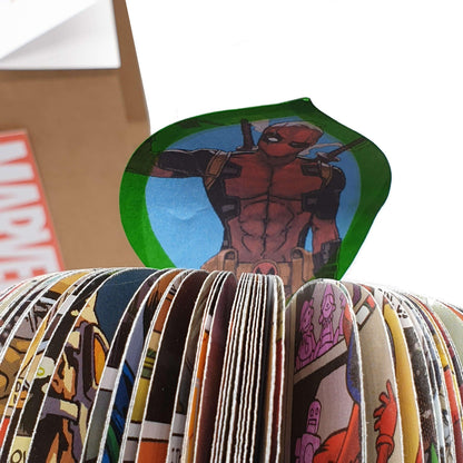 Deadpool comic book apple presented in luxury gift box ready for gifting
