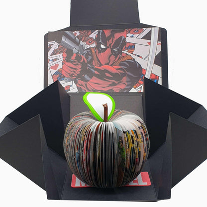 Collection of Deadpool comic book apple gifts