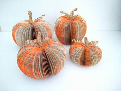 Medium book page pumpkin presented in luxury gift box ready for gifting