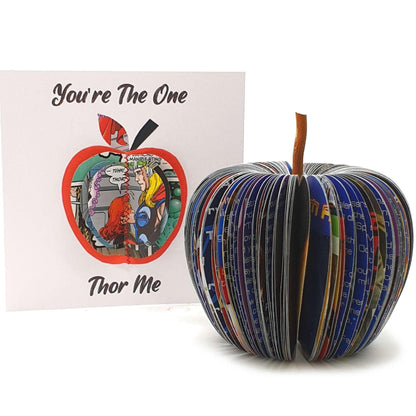 superhero apple anniversary gift display
